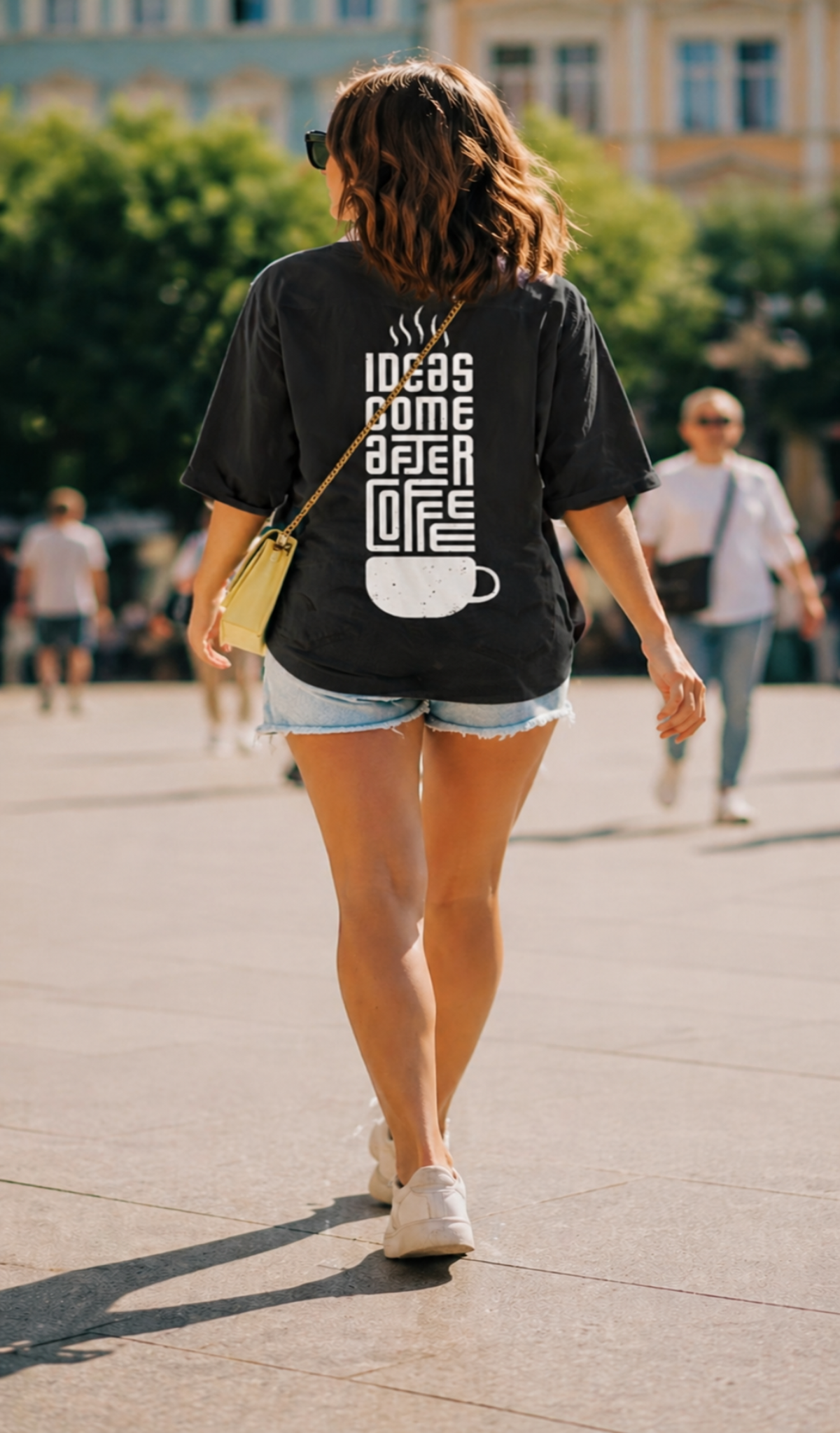 #Ideas Come After Coffee ☕| Unisex Oversized |