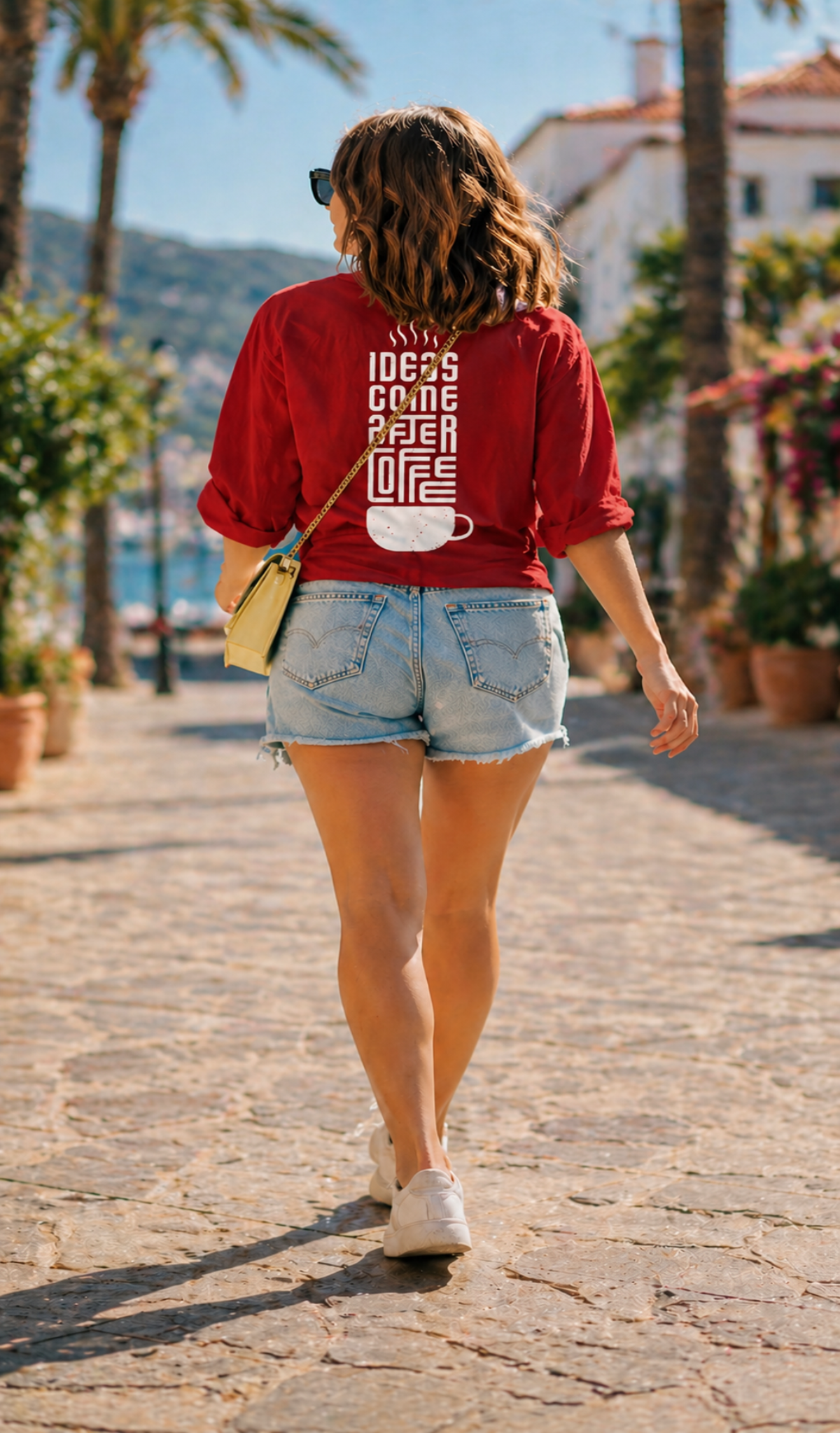 #Ideas Come After Coffee ☕| Unisex Oversized |